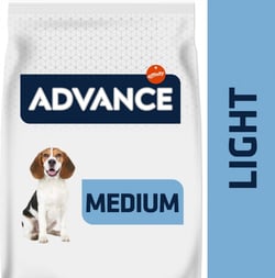 Advance Medium Light au poulet Pour Chien Adulte de Taille Moyenne en Surpoids