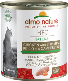 ALMO NATURE HFC Natural - Pâtée 100% naturelle avec morceaux pour Chat adulte 280g