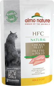 ALMO NATURE HFC Natural Pâtée 100% naturelle avec morceaux pour Chat 55g - 7 saveurs au choix