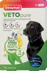 VETOpure, collier répulsif antiparasitaire réfléchissant pour chien