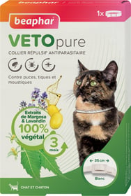 Collier répulsif antiparasitaire pour chat et chaton - système anti-étranglement