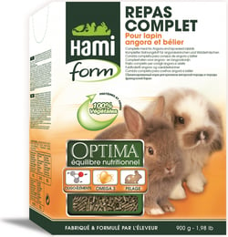 Hamiform Optima Repas complet lapin angora et bélier