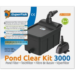 Kit Filtration Pond Clear 3000 avec UV + Pompe