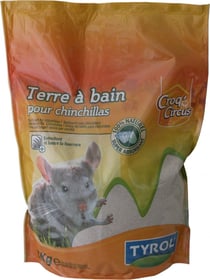 TYROL Terre à Bain pour Chinchilla et Petits rongeurs, Beauté Fourrure Chinchilla, Pelage Purifié, Sac de 3KG