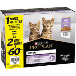 PRO PLAN NutriSavour Junior Pâtée à la dinde en sauce pour chaton