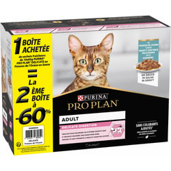 PRO PLAN NutriSavour Delicat Pâtée au poisson en sauce pour chat