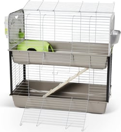 Cage pour lapins et cochons d'inde - 100 cm - Caesar 3 double 