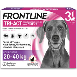 FRONTLINE TRI ACT Pipettes antiparasitaires pour chien