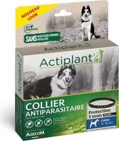 ACTI COLLIER Antiparasitaire noir pour chien moyen 