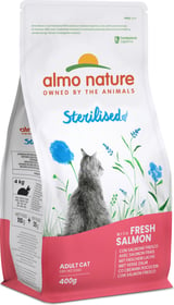 ALMO NATURE Holistic Sterilised Natürliches Trockenfutter mit frischem Lachs für sterilisierte Katzen