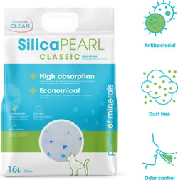 Litière silice pour chat Quality Clean Silica Pearl