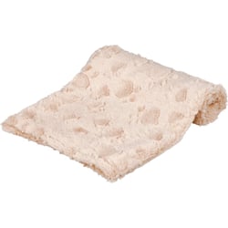 Couverture en peluche douce beige Trixie Cosy