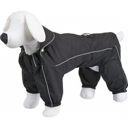 Ciré / imperméable intégral Manchester noir pour chien 