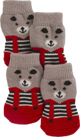 Chaussettes pour chien Bruno gris/rouge