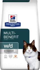 HILL'S Prescription Diet w/d Multi Benefit Trockenfutter für ausgewachsene Katzen - mit Hühnchen