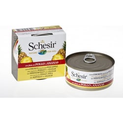 SCHESIR Pâtée Naturelle avec Morceaux de Fruits 150 g pour Chien