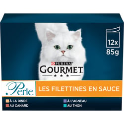 GOURMET Perle Les Filettines - 2 saveurs au choix - 12x85g