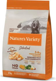 NATURE'S VARIETY Selected Hund Medium Maxi Adulte getreidefrei mit Freilandhuhn