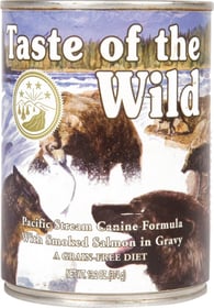 
Feuchtfutter TASTE OF THE WILD Pacific Stream mit Lachs ohne Getreide für erwachsene Hunde
