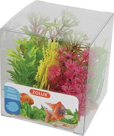 Lot de 6 petites plantes plastique - modèle 4 - 6 plantes