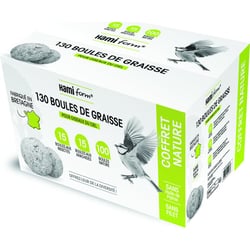 Carton de 130 boules de graisse variées sans filets HAMIFORM