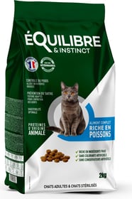 Equilibre & Instinct Croquettes pour chat adulte et stérilisé riche en poisson