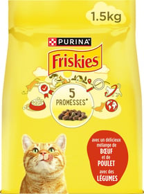 Friskies Boeuf, Poulet et Légumes pour chat adulte