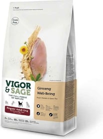 Vigor & Sage au poulet et thé vert pour Chien Adulte de taille standard sans céréales 