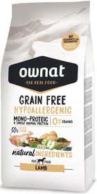 OWNAT Grain Free Hypoallergenic sans céréales à l'agneau pour chien adulte sensible