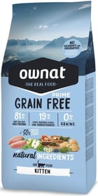 OWNAT PRIME Grain Free Kitten sans céréales poulet & dinde pour chaton