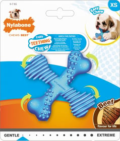 NYLABONE Jouet dentaire pour chiot Saveur Boeuf