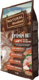 NATURAL WOODLAND Optimum Mini/Medium à la Volaille pour Chien et Chiot de petite et moyenne taille