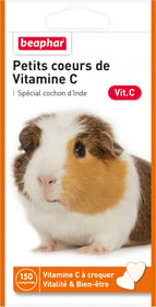 Petits cœurs de Vitamine C, friandises pour cochons d’Inde