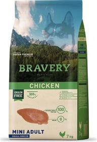 BRAVERY Adult Mini Sans Céréales Poulet pour Chien de petite taille