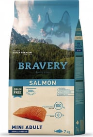 BRAVERY Adult Mini Getreidefrei mit Lachs für Hunde kleiner Rassen