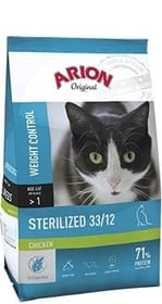 ARION ORIGINAL 33/12 für sterilisierte Katzen - 2 Geschmacksrichtungen Ihrer Wahl  