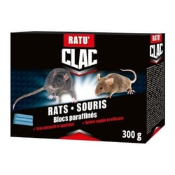 Ratu'Clac Raticide et Souricide Polyvalent en Blocs pour Rats et Souris 