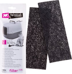 Lot de 2 filtres à charbon actif pour maison de toilette Prima