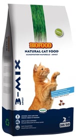 BF PETFOOD - BIOFOOD Croquettes 3-MIX 100% Naturelles pour Chat Adulte