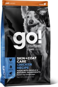 PETCUREAN GO! Skin + Coat Care mit Huhn für erwachsene Hunde und Welpen