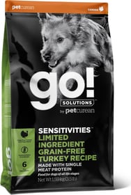 PETCUREAN GO! Dog Sensitivity LID Truthahn ohne Getreide für empfindliche Hunde und Welpen