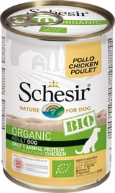 SCHESIR Pâtée Bio Sans Céréales 400g pour Chien Adulte - 3 Saveurs au Choix