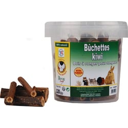 Bûchettes de bois à ronger Kiwi en seau