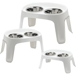 Support surélevé avec 2 gamelles pour chien Skybar - plusieurs tailles disponibles 