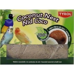 TYROL Nid en Fibres de Coco pour Oiseaux Domestiques. 100% fibre de coco. Coloris Marron. 330G