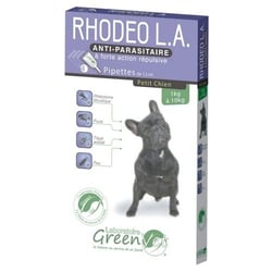 Greenvet Rhodeo L.A. Pipettes répulsives actifs naturels pour chien