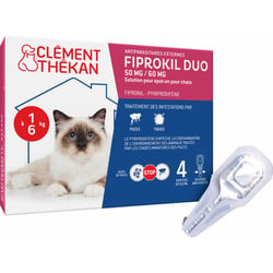 Clement Thekan Anti-Floh & Zecken Katzen 1-6kg 4 Pipetten