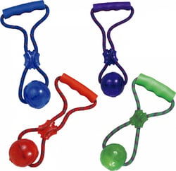 Jouet interactif KONG Squeezz® Ball with Handle