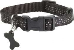 Collier Safe pour chien BOBBY Noir - Réfléchissant 