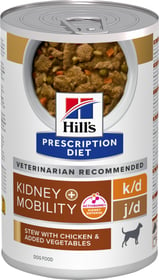 HILL'S Prescription Diet k/d j/d Kidney + Mobility Mijoté au poulet & légumes pour Chien